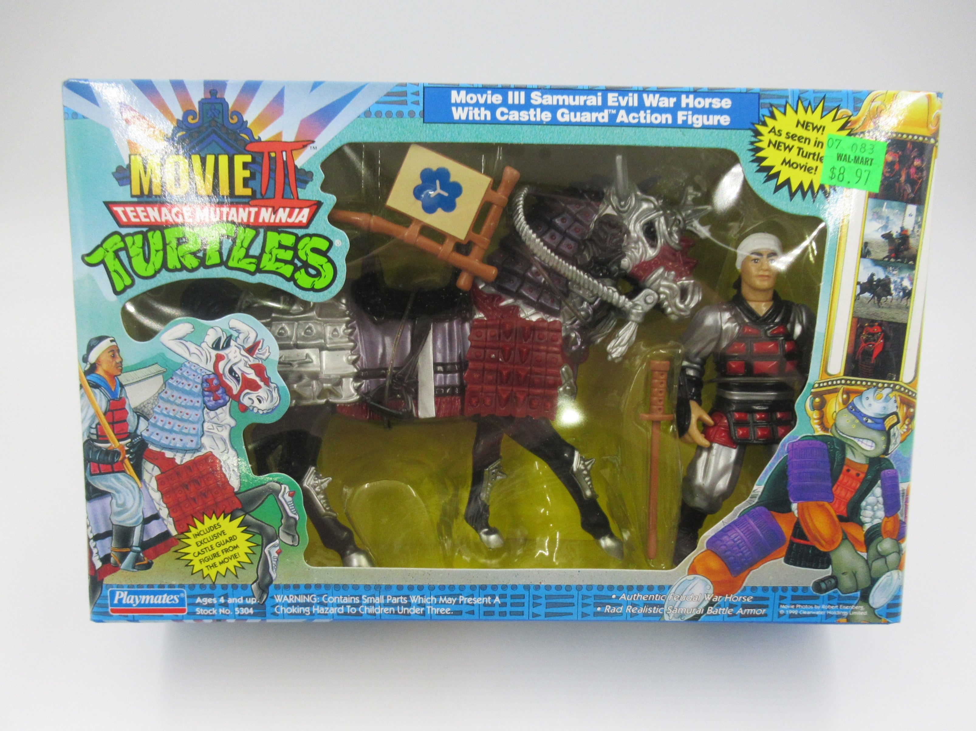 Teenage Mutant Ninja Turtles Samurai Rebel Evil Horse Set TMNTs The Movie: III - Playmates (1993)